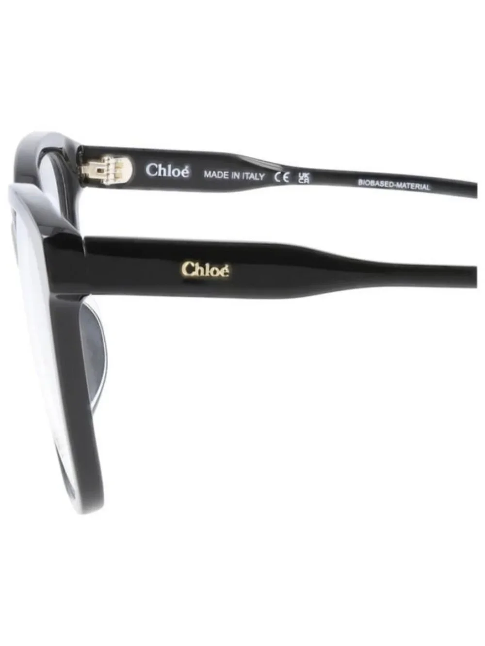New Chloé Womens Square/Rectangle Black Black Transparent Fashion Designer Eyegl